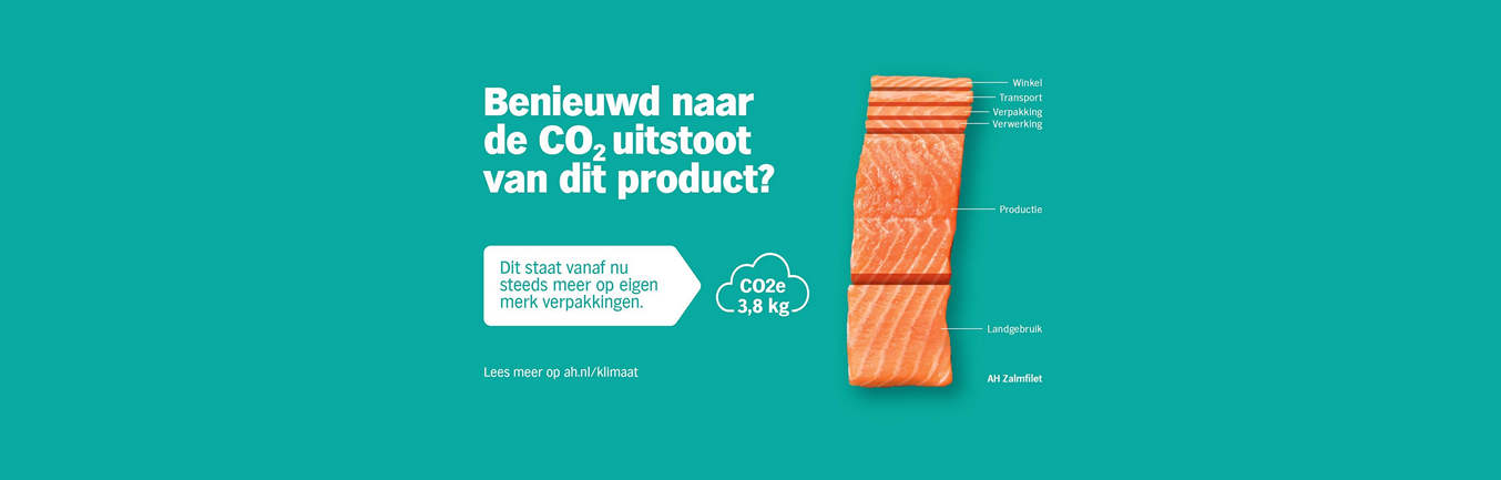 Albert Heijn vermeldt CO2e-uitstoot op producten en recepten