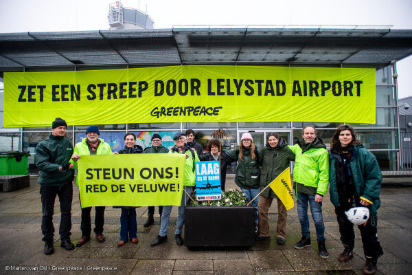 Lokale bewonersorganisaties steunen actie tegen opening Lelystad Airport