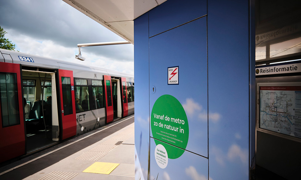 De nieuwe Groene Halte in Rhoon: zó vanuit de metro de natuur in