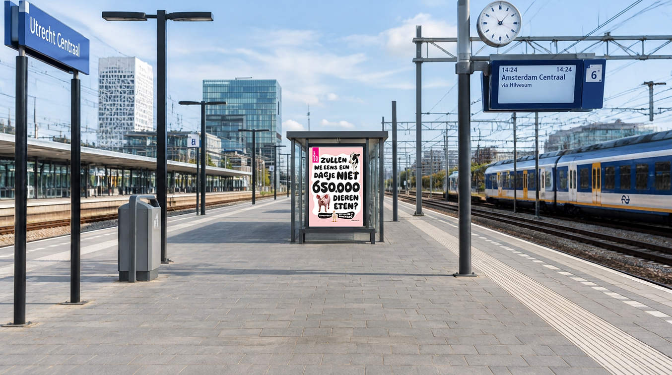 poster Wakker Dier over Eet Geen Dierendag